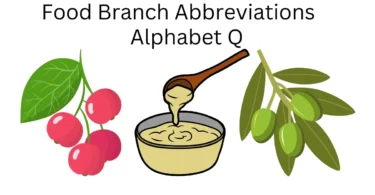 food branch abbreviations alphabet q