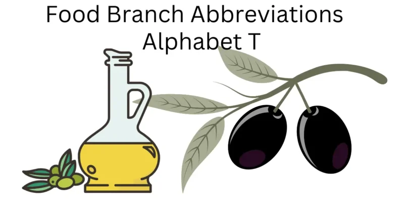 food branch abbreviations alphabet t