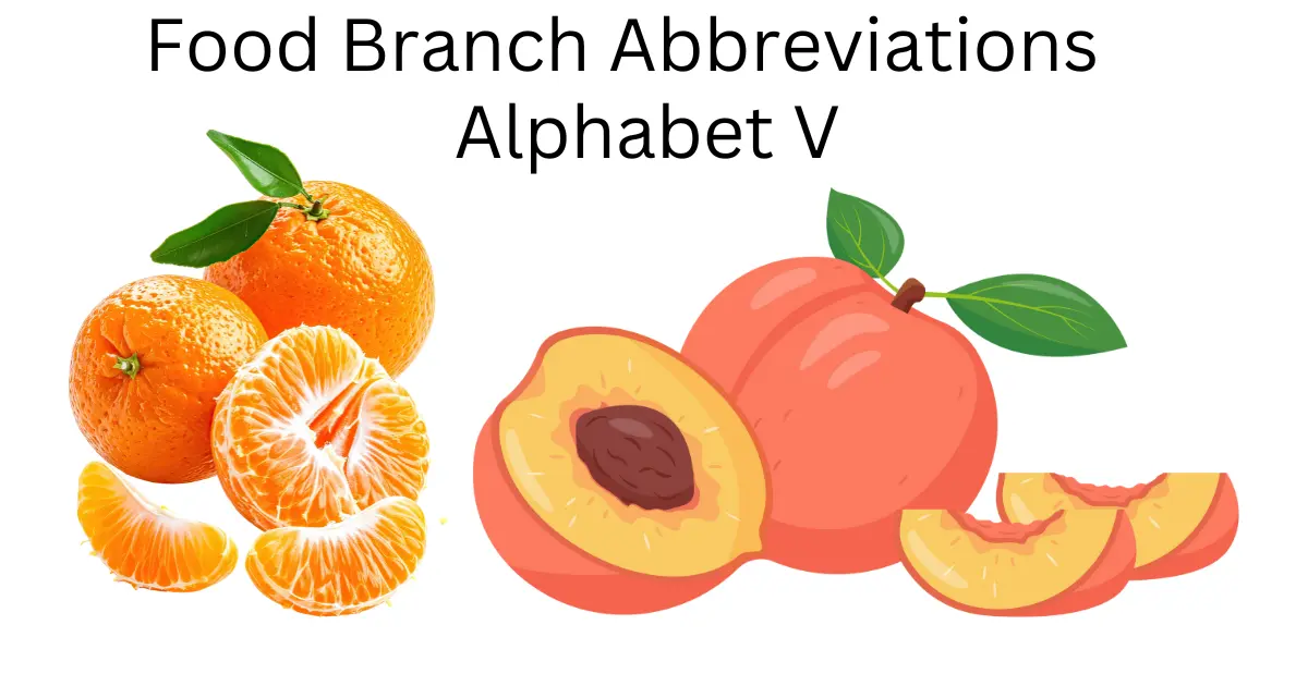 Food Branch Abbreviation Alphabet V food branch abbreviations alphabet v