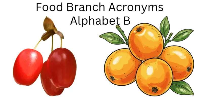 food branch acronyms alphabet b