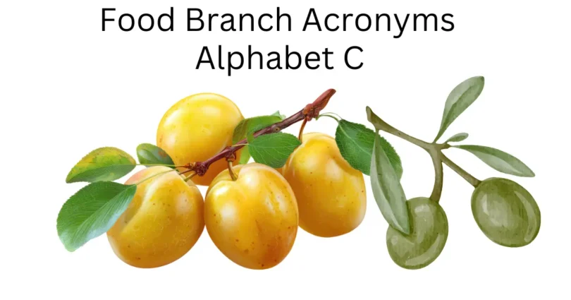 food branch acronyms alphabet c