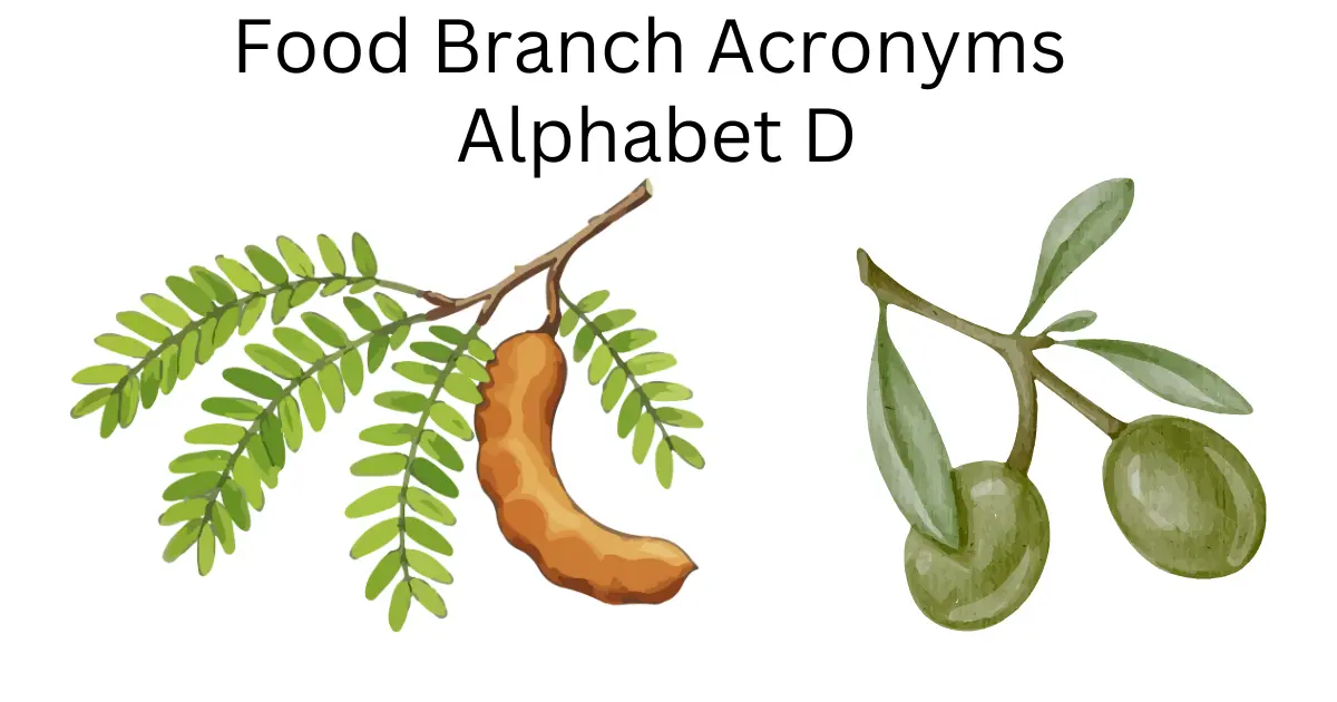 food branch acronyms alphabet d