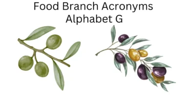food branch acronyms alphabet g