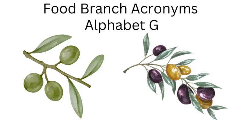 food branch acronyms alphabet g