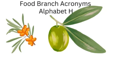 food branch acronyms alphabet h