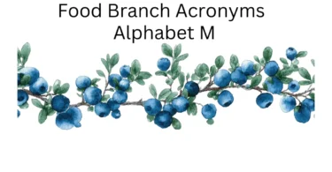 food branch acronyms alphabet m