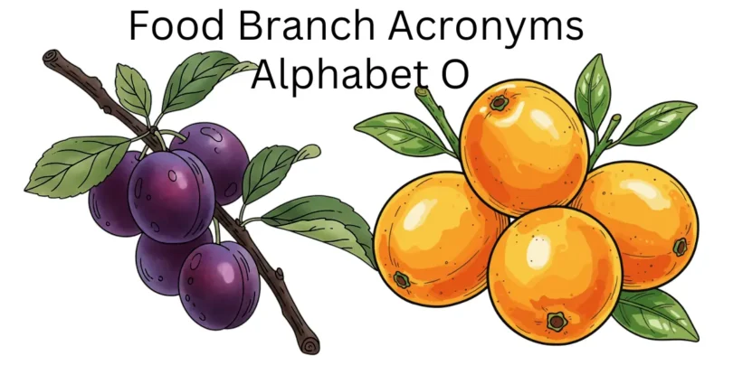 food branch acronyms alphabet o