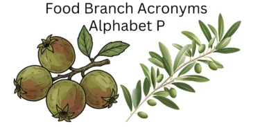 food branch acronyms alphabet p