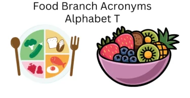 food branch acronyms alphabet t 1