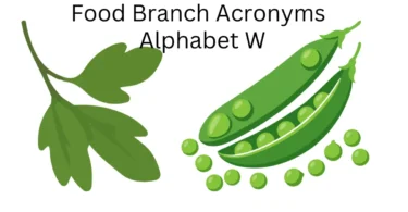 food branch acronyms alphabet w