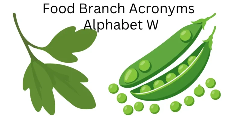 food branch acronyms alphabet w