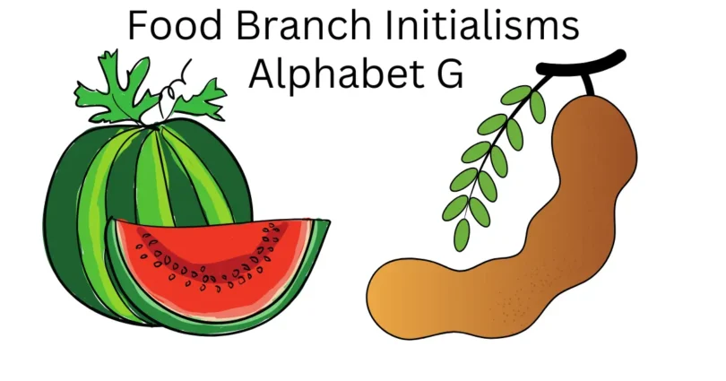 food branch initialisms alphabet g