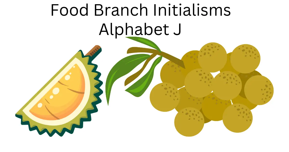 food branch initialisms alphabet j