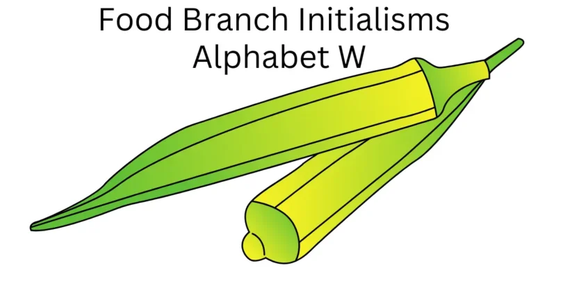 food branch initialisms alphabet w