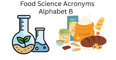 food science acronyms alphabet b