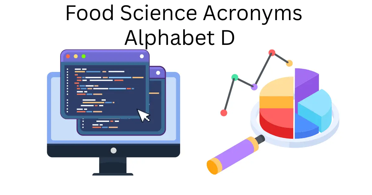 food science acronyms alphabet d