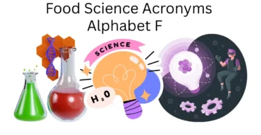 food science acronyms alphabet f