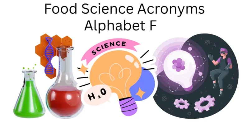 food science acronyms alphabet f