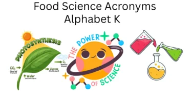 food science acronyms alphabet k