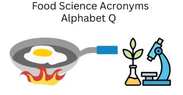 food science acronyms alphabet q