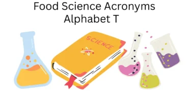 food science acronyms alphabet t