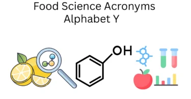food science acronyms alphabet y