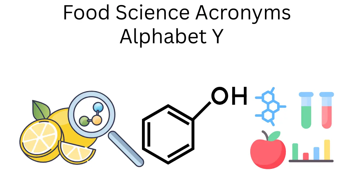 food science acronyms alphabet y