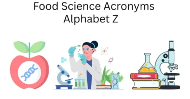food science acronyms alphabet z