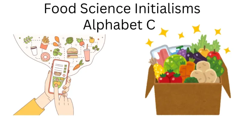 food science initialisms alphabet c
