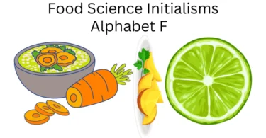 food science initialisms alphabet f