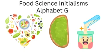 food science initialisms alphabet g