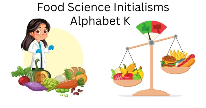 food science initialisms alphabet k