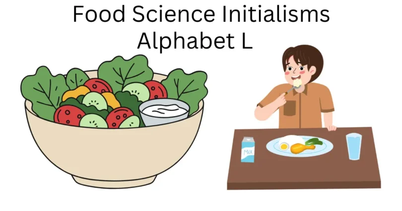 food science initialisms alphabet l