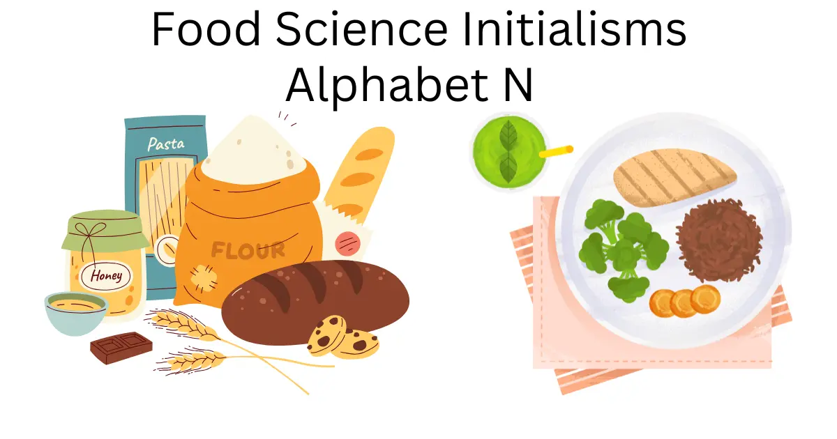 food science initialisms alphabet n