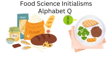 food science initialisms alphabet q