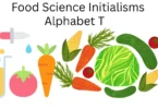 food science initialisms alphabet t