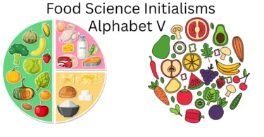 food science initialisms alphabet v