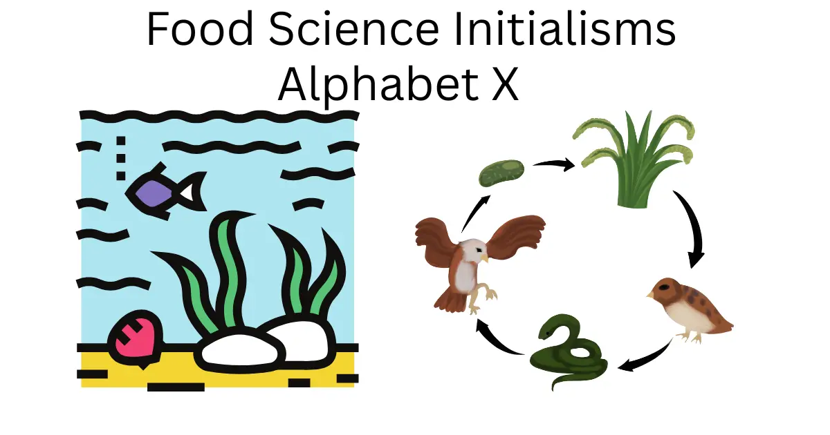 food science initialisms alphabet x