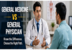 General Medicine vs General Physician comparison with doctor and patient