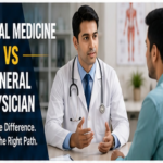 General Medicine vs General Physician comparison with doctor and patient