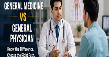 General Medicine vs General Physician comparison with doctor and patient
