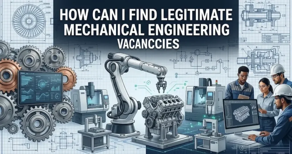 Mechanical engineer searching online job listings for legitimate mechanical engineering vacancies.