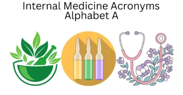 internal medicine acronyms alphabet a