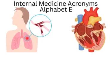 internal medicine acronyms alphabet e