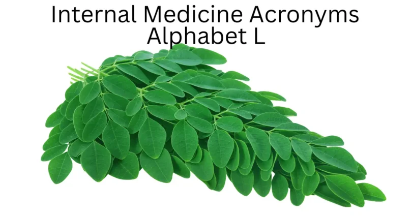 internal medicine acronyms alphabet l