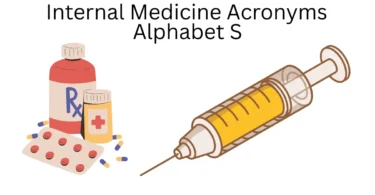 internal medicine acronyms alphabet s