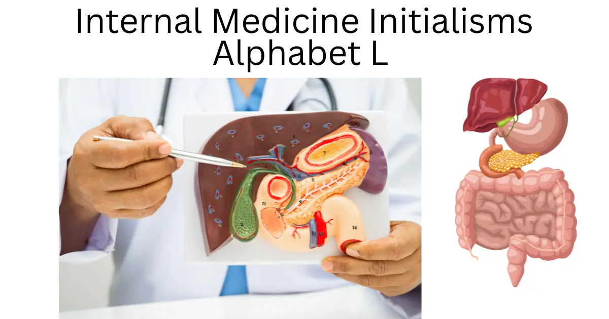 internal medicine initialisms alphabet l