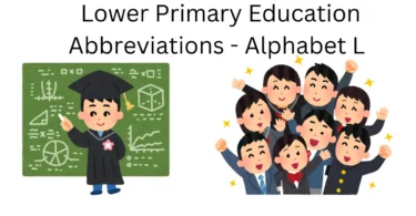 lower primary education abbreviations alphabet L