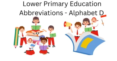 lower primary education abbreviations alphabet d