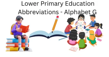 lower primary education abbreviations alphabet g